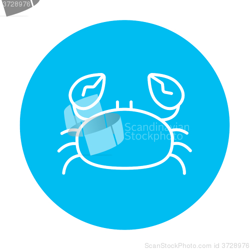 Image of Crab line icon.