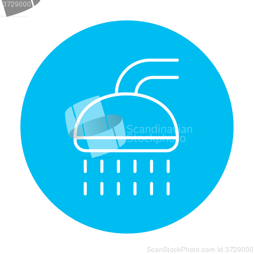 Image of Shower line icon.
