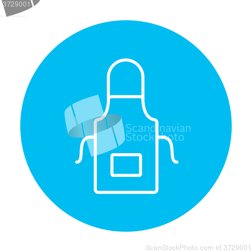 Image of Kitchen apron line icon.