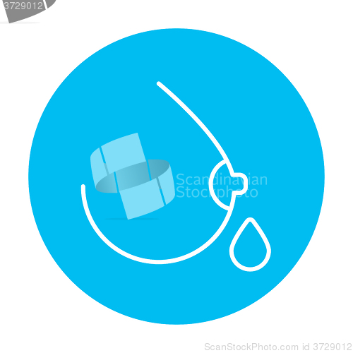 Image of Breastfeeding line icon.