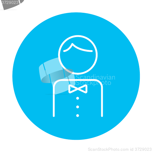 Image of Waiter line icon.
