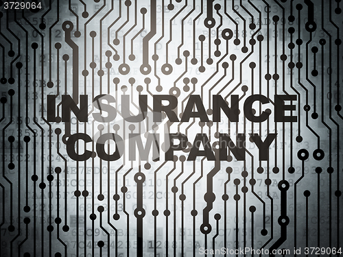 Image of Insurance concept: circuit board with Insurance Company