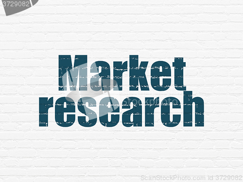 Image of Marketing concept: Market Research on wall background