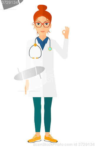 Image of Doctor showing sign ok.