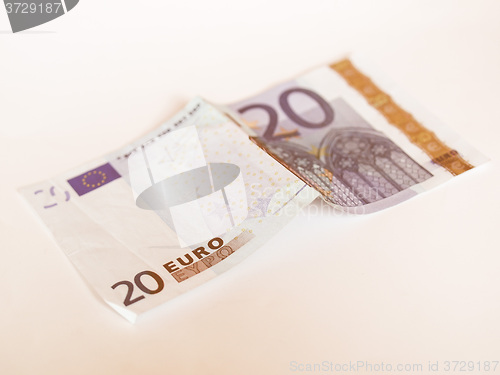 Image of  Euro note vintage