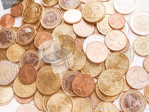 Image of  Euro coins vintage