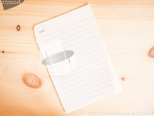 Image of  Blank note book page vintage