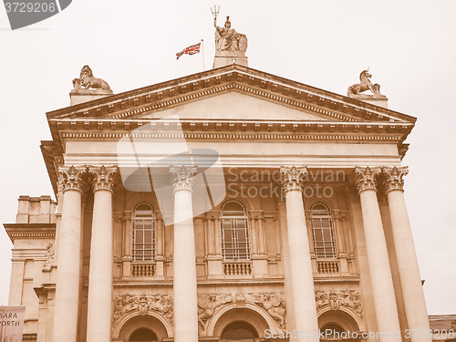 Image of Retro looking Tate Britain in London