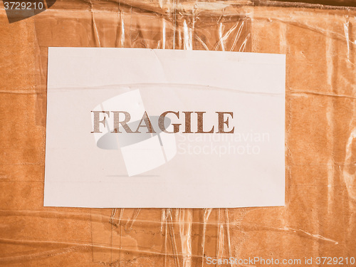 Image of  Fragile sign vintage