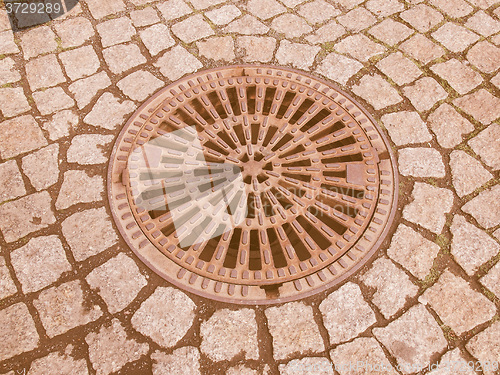 Image of  Manhole detail vintage