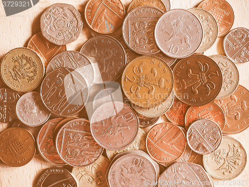 Image of  Pound coins vintage