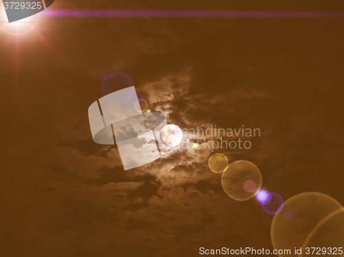 Image of Retro looking Moon picture