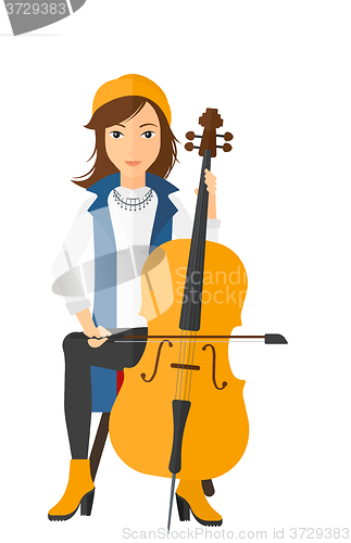 Image of Woman playing cello.