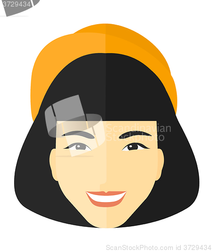 Image of Smiling happy woman.
