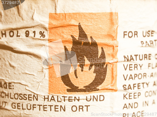 Image of  Danger sign vintage