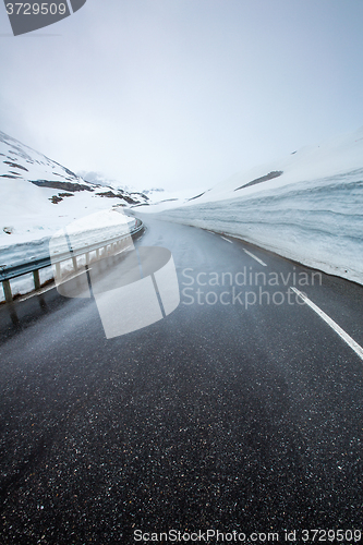 Image of Mountain road in Norway.