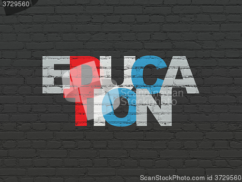 Image of Studying concept: Education on wall background