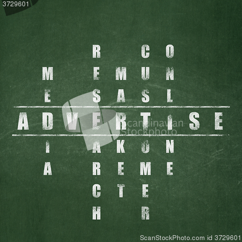 Image of Advertising concept: Advertise in Crossword Puzzle