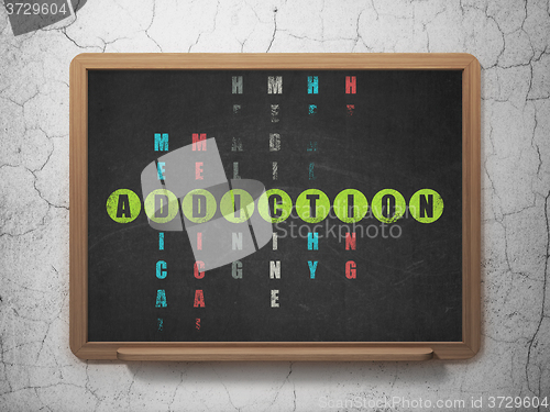 Image of Healthcare concept: Addiction in Crossword Puzzle