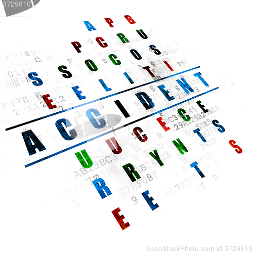 Image of Insurance concept: Accident in Crossword Puzzle