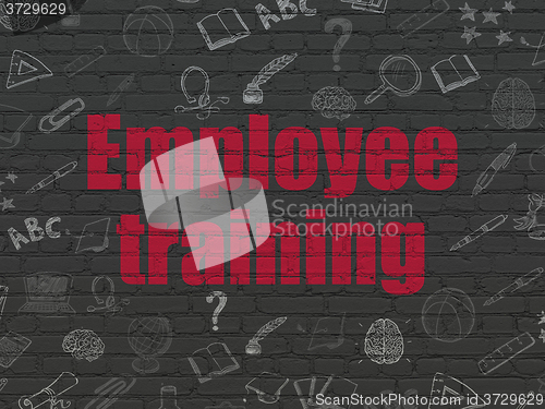 Image of Learning concept: Employee Training on wall background