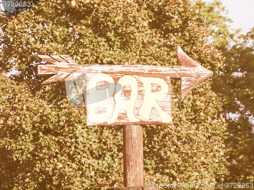 Image of  Bar sign vintage