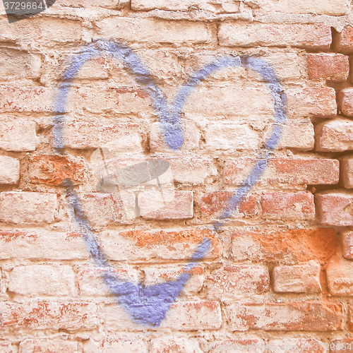 Image of  Heart symbol of love vintage