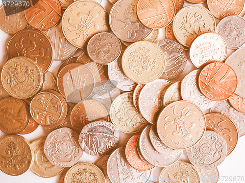 Image of  Pound coins vintage