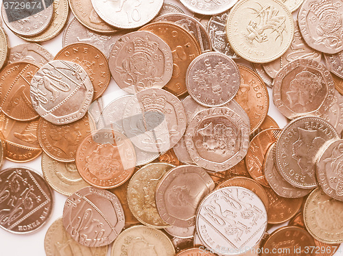 Image of  Pound coins vintage