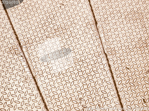Image of Retro looking Diamond steel