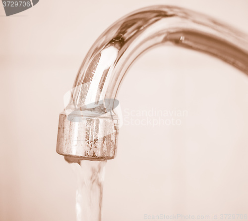 Image of  Tap with water vintage