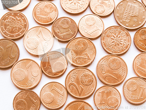 Image of  Euro coins vintage