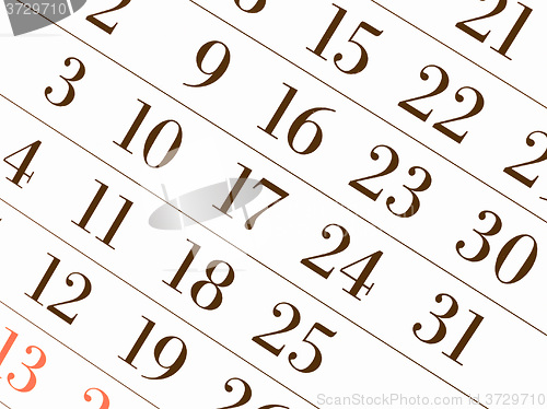 Image of  Calendar vintage