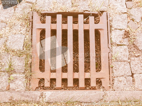 Image of  Manhole detail vintage