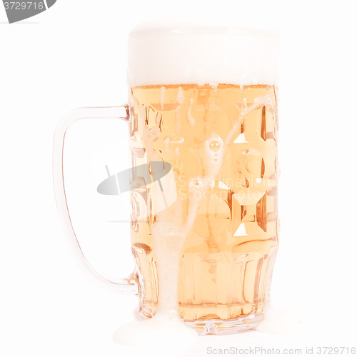 Image of Retro looking German beer glass