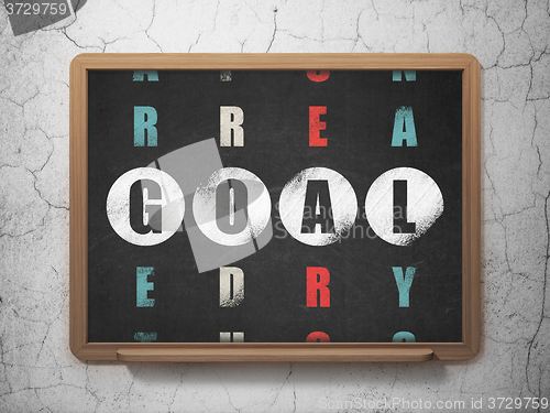 Image of Advertising concept: Goal in Crossword Puzzle