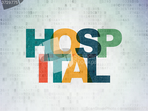 Image of Health concept: Hospital on Digital Paper background