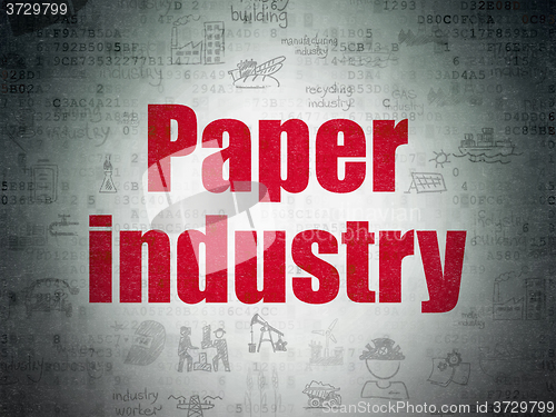 Image of Industry concept: Paper Industry on Digital Paper background