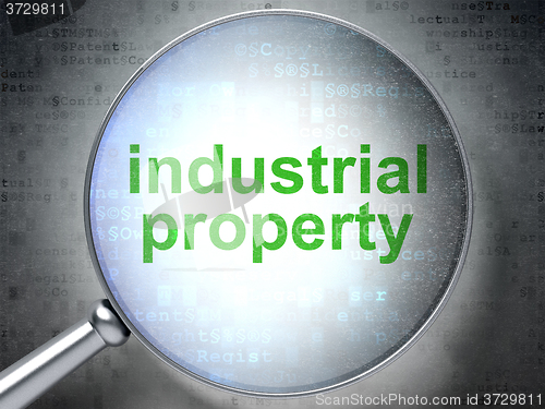 Image of Law concept: Industrial Property with optical glass