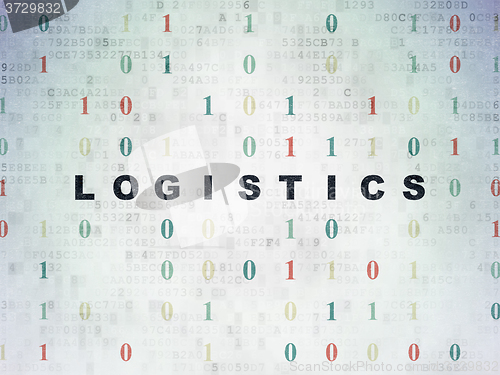 Image of Business concept: Logistics on Digital Paper background