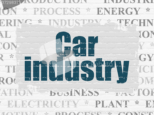 Image of Manufacuring concept: Car Industry on wall background