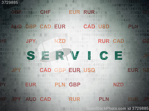 Image of Business concept: Service on Digital Paper background