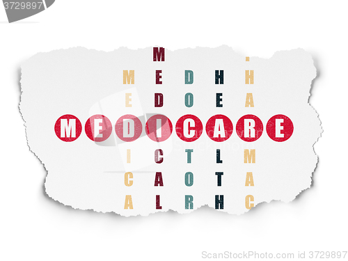 Image of Health concept: Medicare in Crossword Puzzle