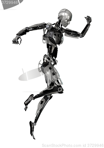 Image of Male Cyborg on White