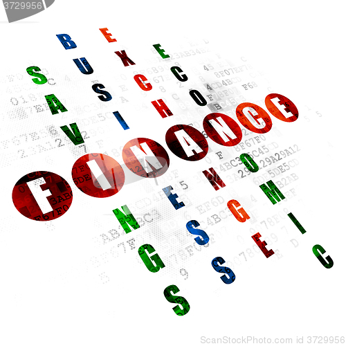 Image of Currency concept: Finance in Crossword Puzzle