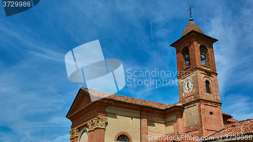 Image of Small Italian village with church 