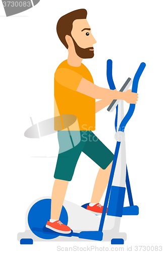 Image of Man making exercises.
