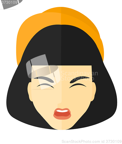 Image of Screaming aggressive woman.