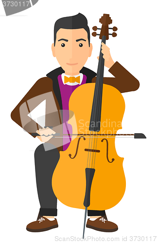 Image of Man playing cello.