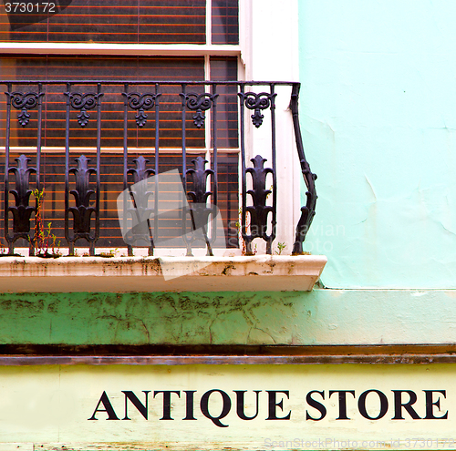 Image of notting   hill  area  in london england old suburban and antique